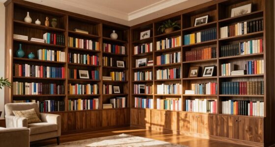 tall bookcases transform ambiance
