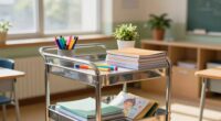 teacher cart as versatile storage