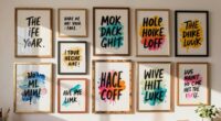 top art quote wall art