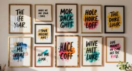 top art quote wall art