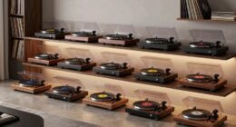 top belt drive record players