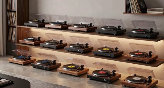 top belt drive record players