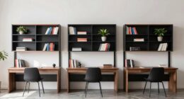 top bookshelf desk combos