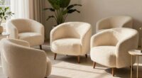 top boucle reading chairs