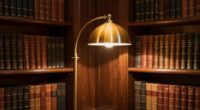 top brass library lighting