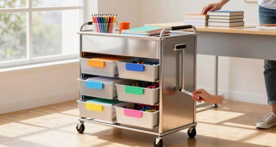 top classroom storage carts
