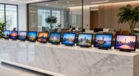 top digital reception displays