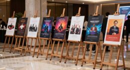 top event display easels