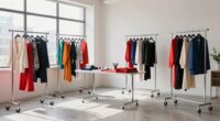 top rolling garment racks