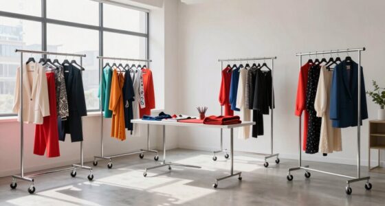 top rolling garment racks