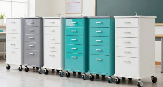top rolling teacher carts