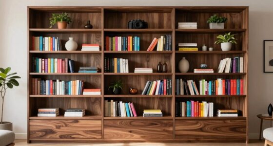 top tall living room bookshelves