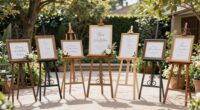 top wedding display easels