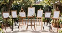 top wedding display easels