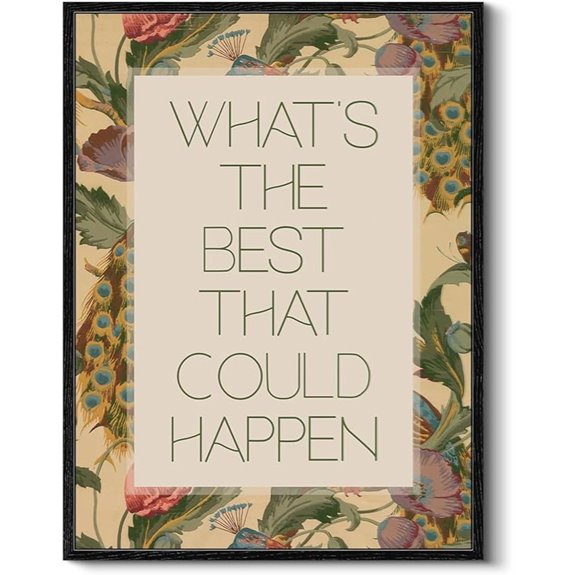 vintage quote wall art