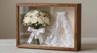 wedding keepsakes displayed beautifully